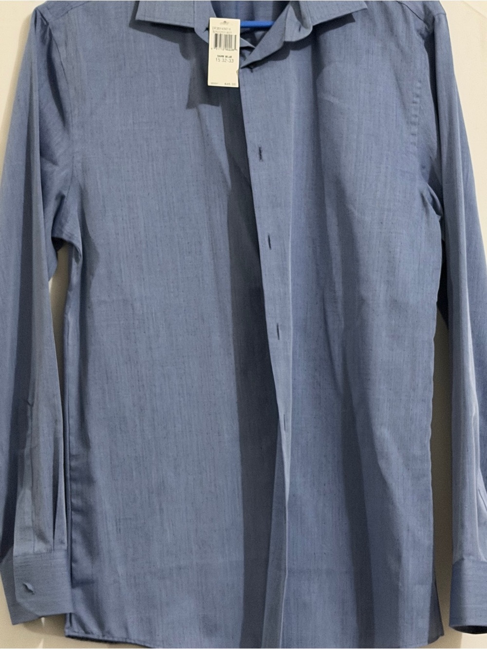 Geoffrey Beene Light Blue Men's Dress Shirt - Classic Collared Button-Up